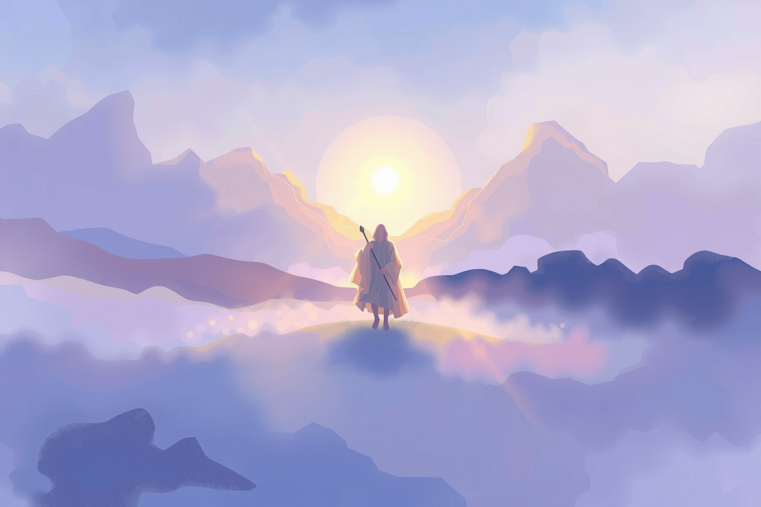 Sognare un pastore in pianura simboleggia guida e tranquillità interiore.