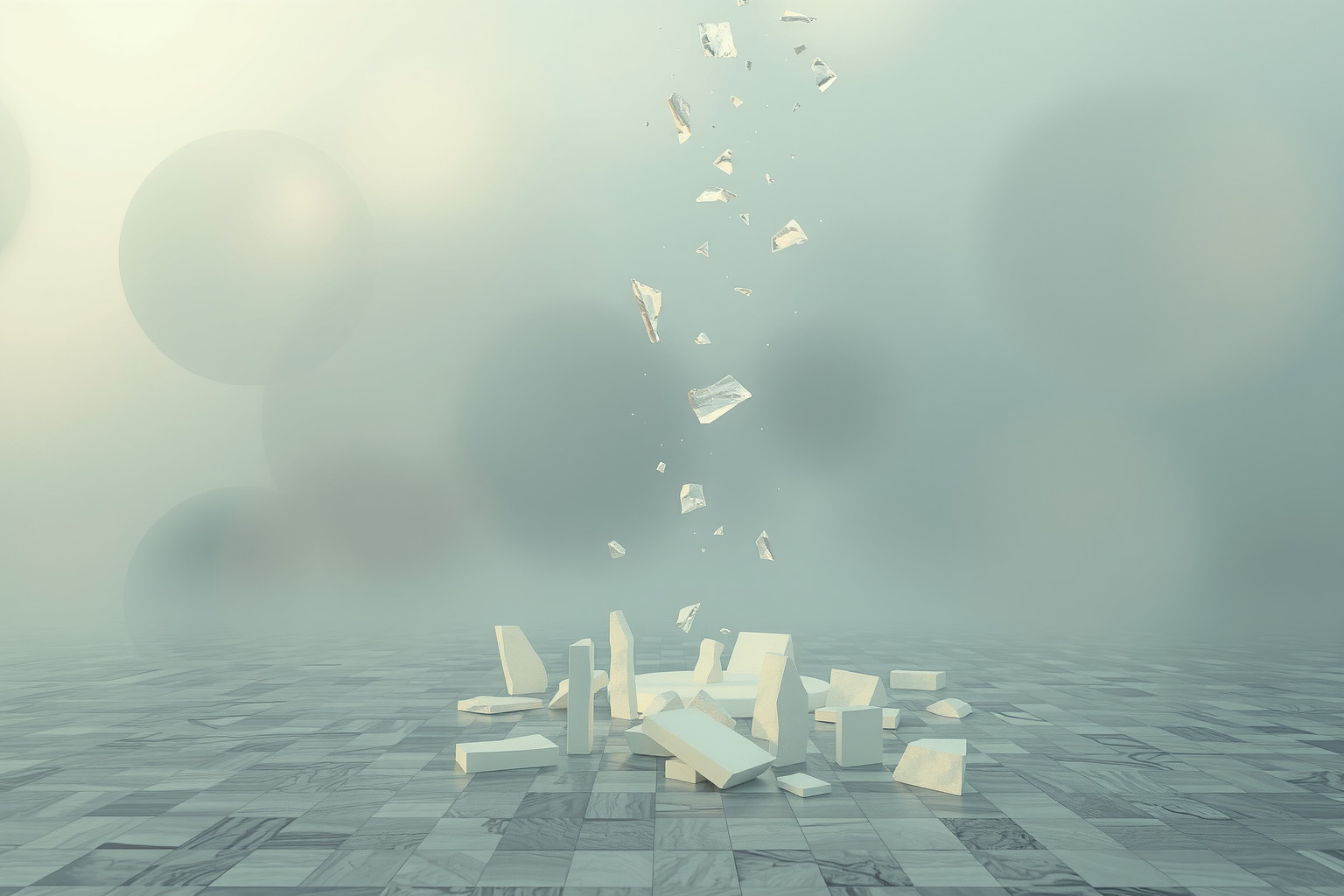 Sognare mosaico rotto indica frammentazione e insicurezza interiore.