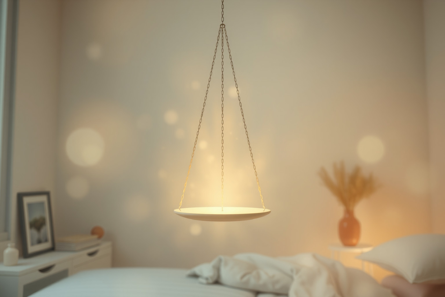 Sognare il piatto della bilancia in casa simboleggia equilibrio interiore.