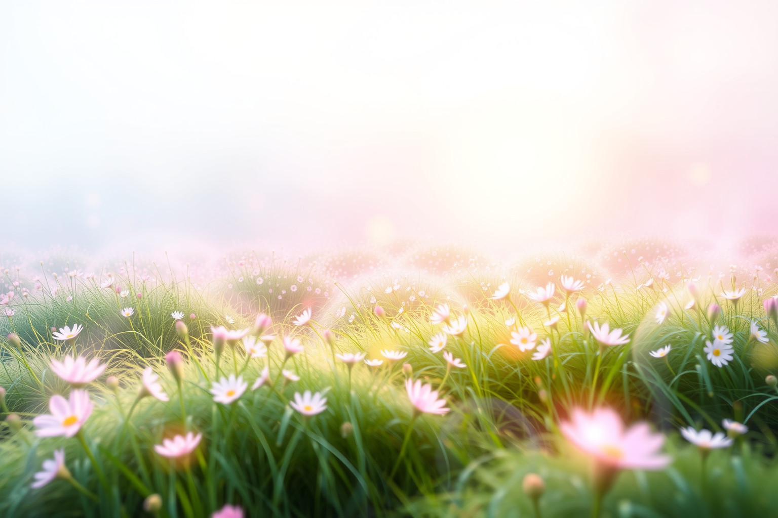 Sognare un prato fiorito simboleggia pace interiore e rinascita.