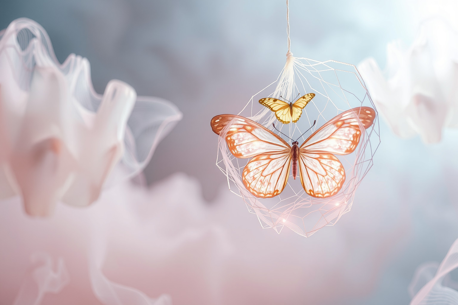 Sognare un raccoglifarfalle insolito simboleggia transformationi creative e uniche.