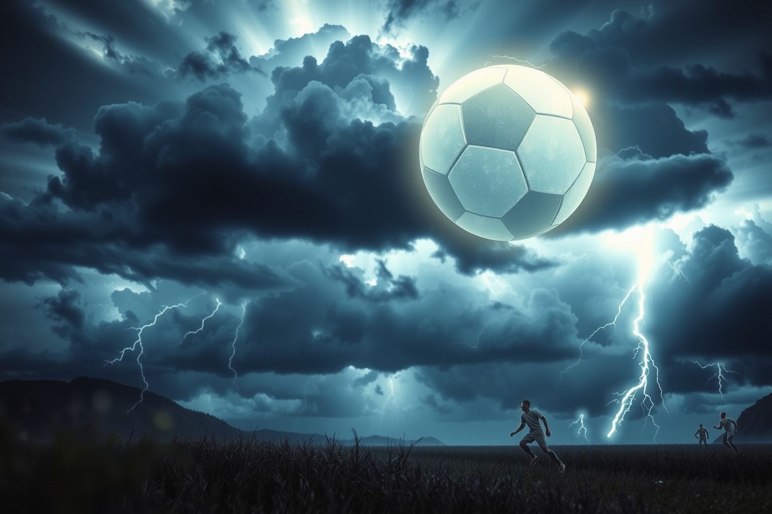 Sognare un rigore in tempesta simboleggia sfide emotive intense.