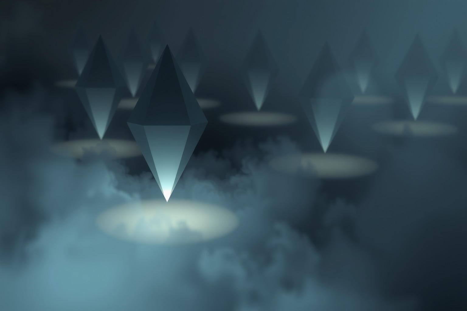 Sognare un rombo oscuro simboleggia dubbi nascosti e tensioni interiori.