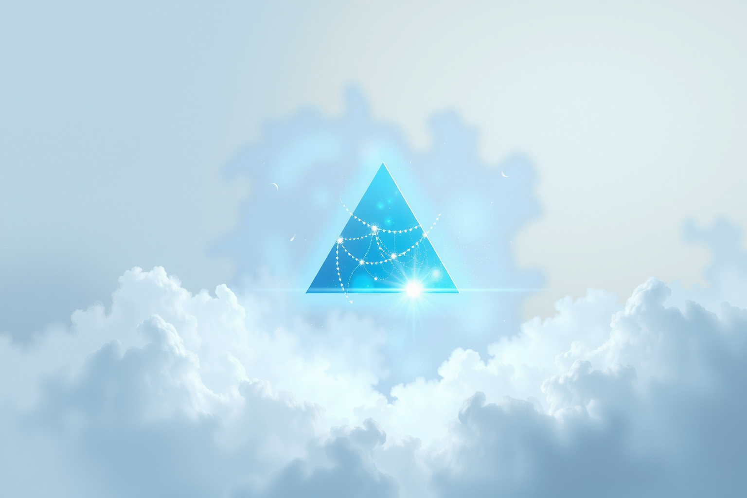 Sognare un triangolo blu simboleggia pace interiore e equilibrio spirituale.