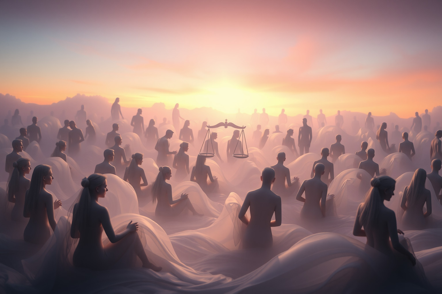 Sognare un tribunale affollato indica conflitti interiori irrisolti.