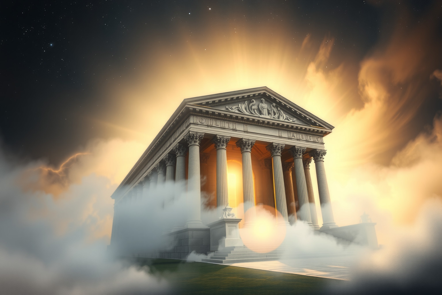 Sognare un tribunale antico simboleggia giustizia e saggezza del passato.