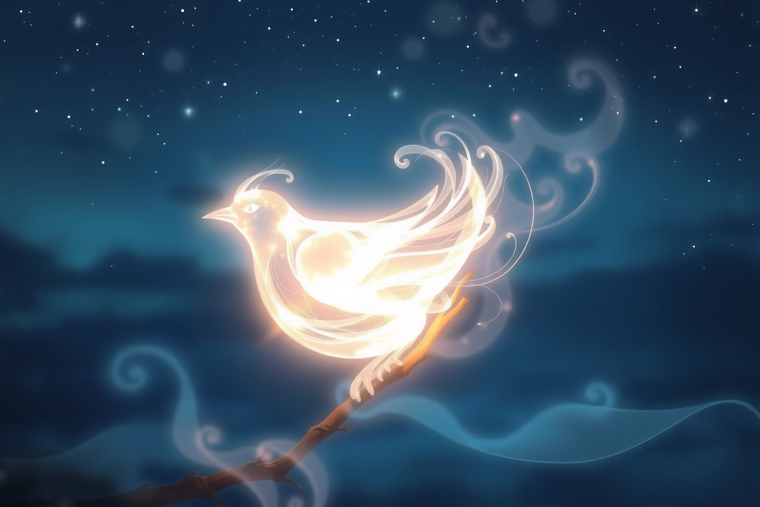 Sognare un usignolo bianco simboleggia purezza e messaggi spirituali.