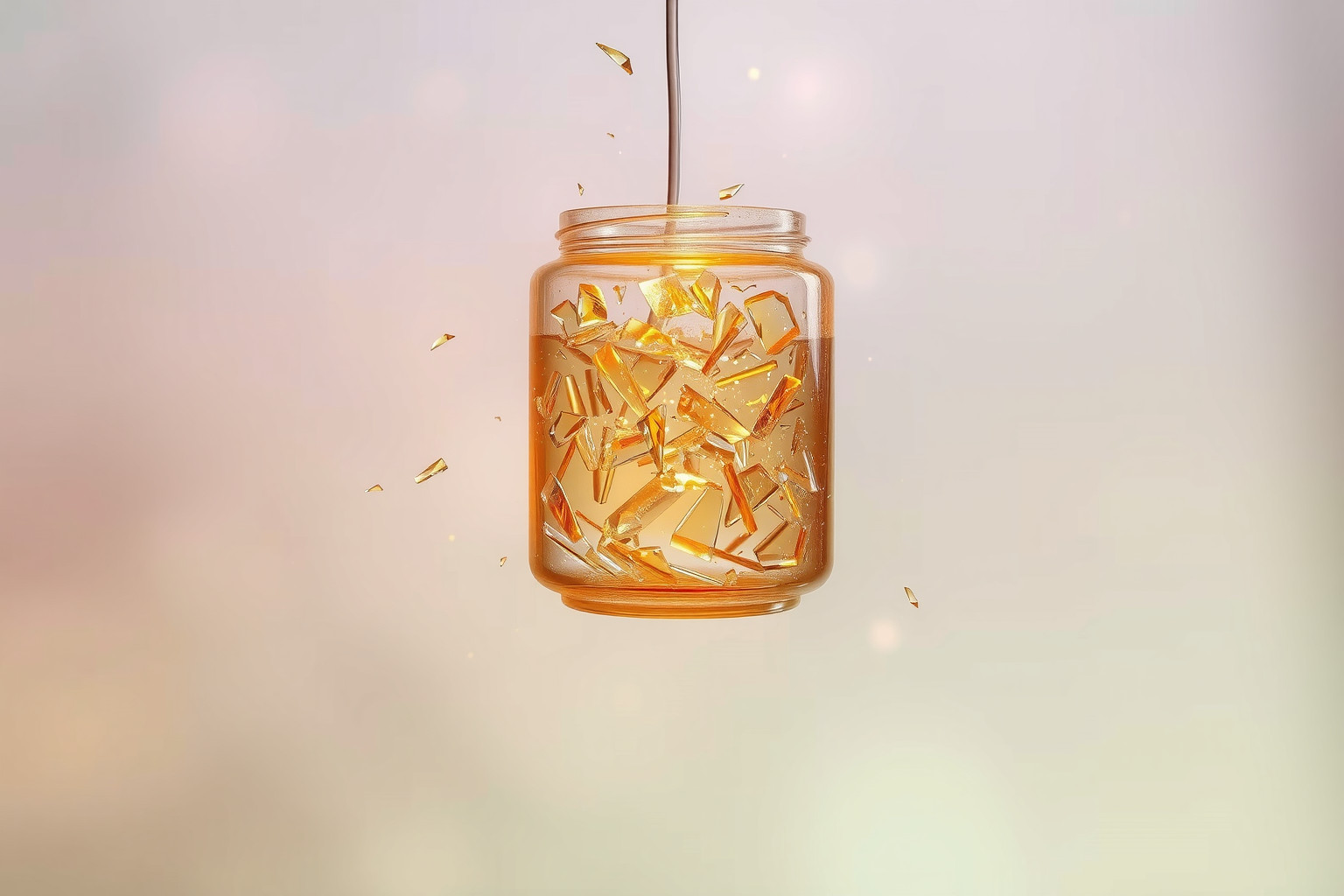 Sognare miele rotto simboleggia fragilità emotiva e perdite imminenti.