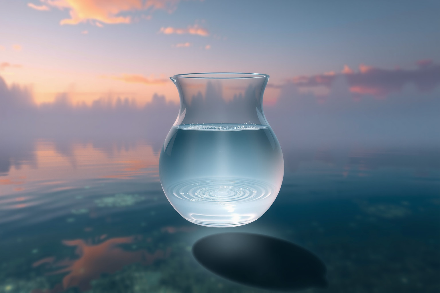 Sognare brocca d'acqua cristallina simboleggia mente limpida e calma.