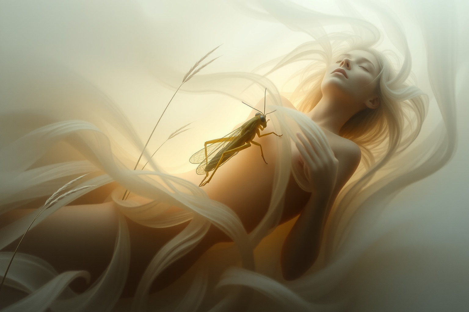 Sognare cavalletta sul corpo simboleggia fastidi o piccoli problemi nascosti.