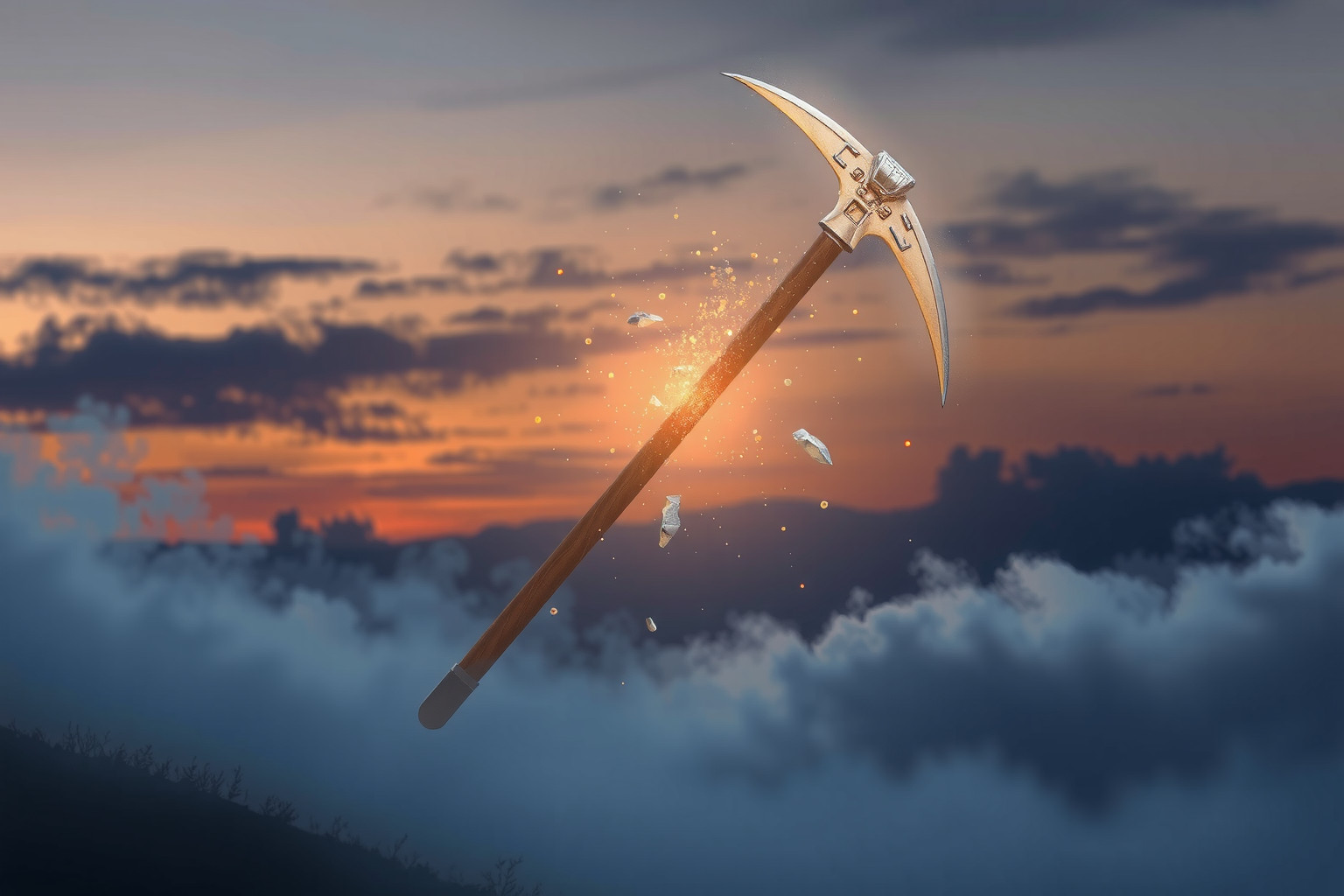 Sognare una falce rotta indica sfide e frustrazioni inaspettate.