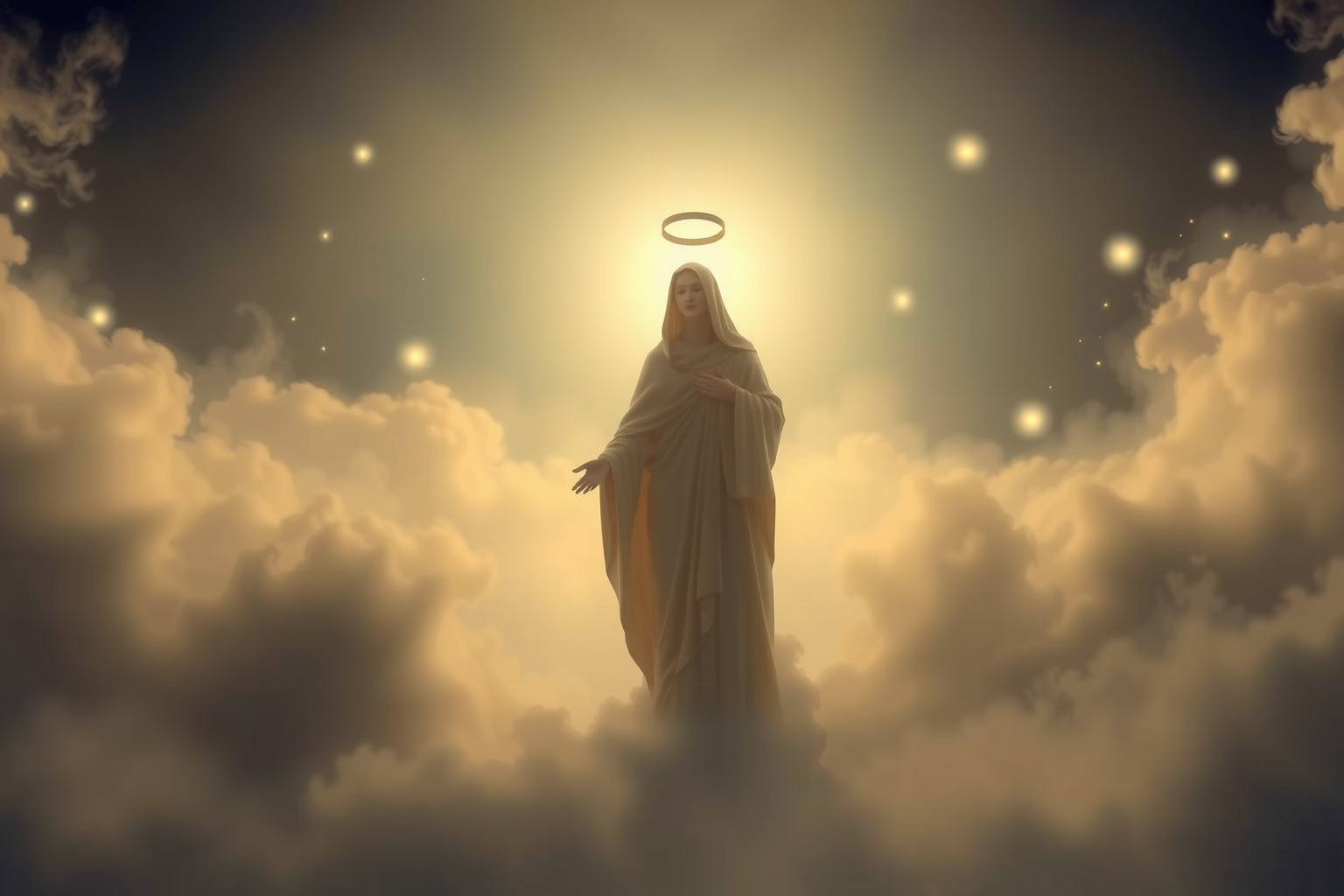 Sognare figure religiose simboleggia guida spirituale e protezione interiore.