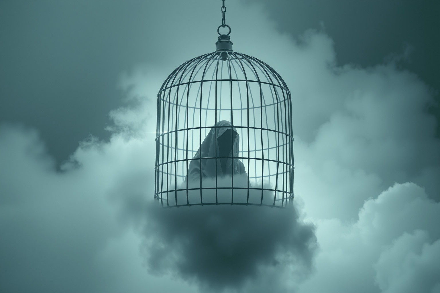 Sognare una gabbia d'acciaio simboleggia prigionia emotiva profonda.