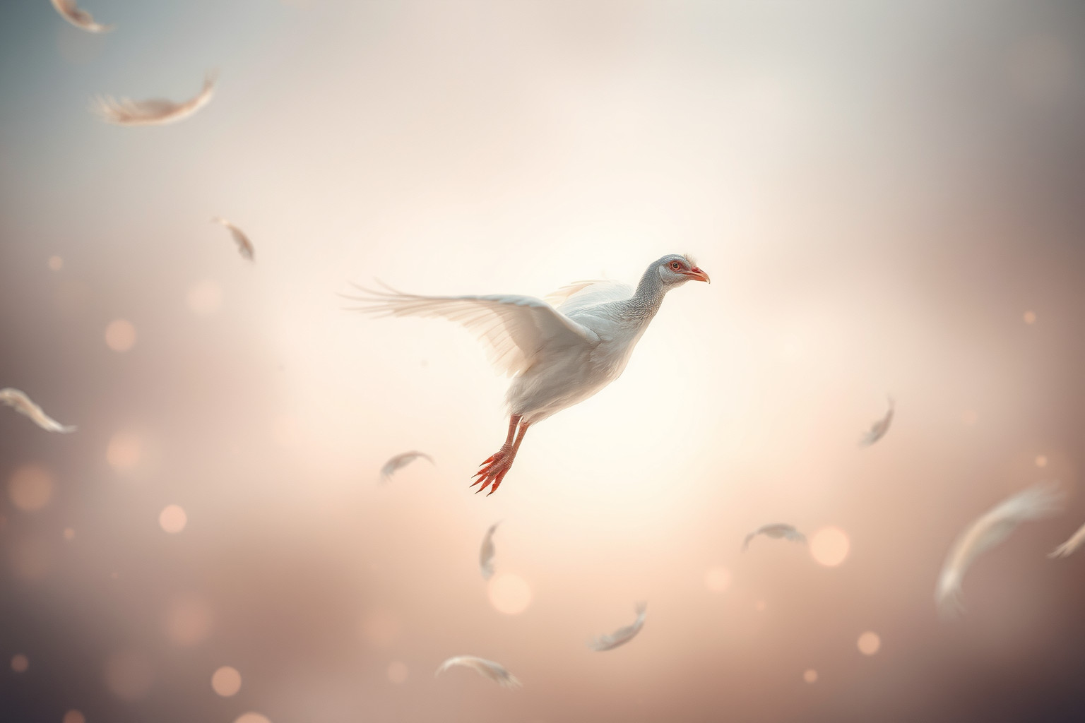 Sognare una gallinella d'India che vola simboleggia libertà e cambiamento.