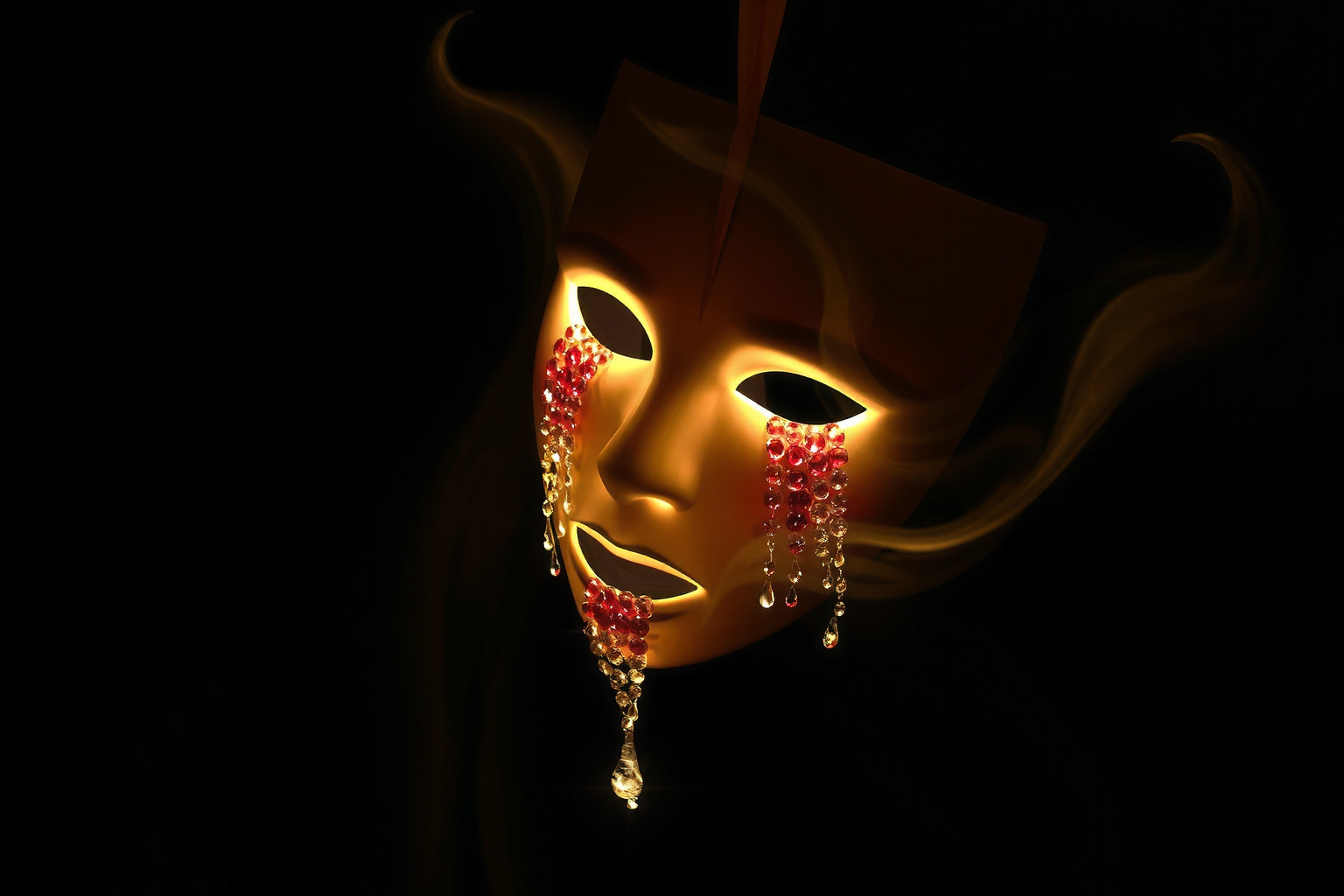 Sognare maschera che piange rivela emozioni nascoste e vulnerabilità.