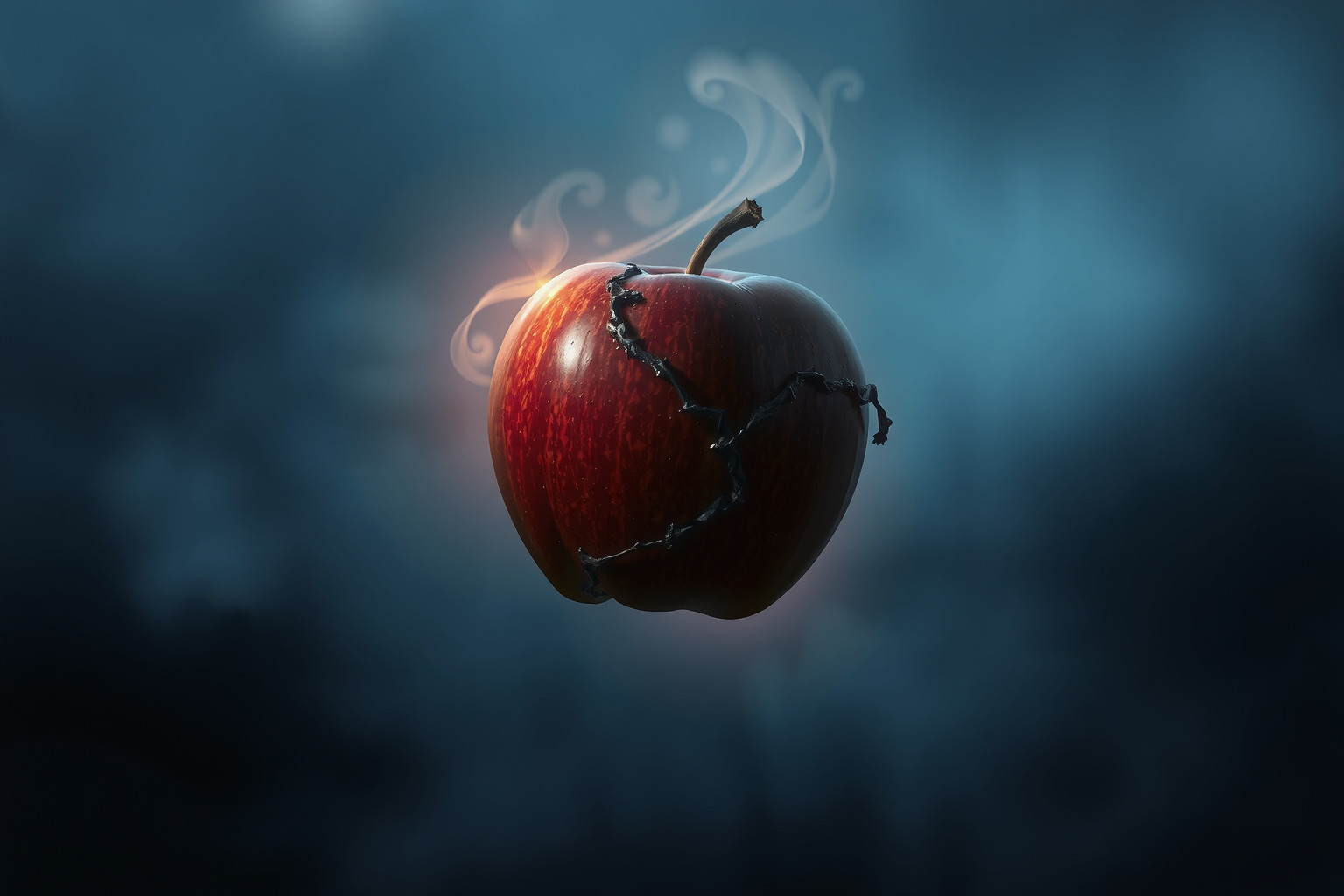 Sognare mele nere simboleggia paura di perdita e decadimento interiore.