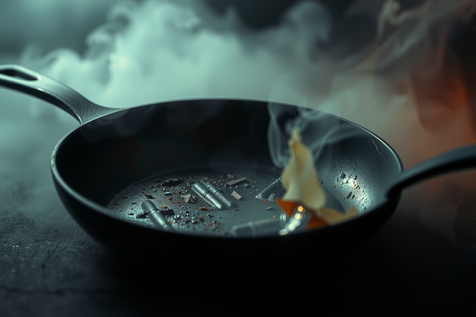 Sognare una padella arrugginita simboleggia problemi irrisolti e vecchie tensioni.