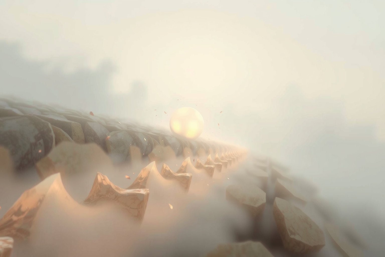 Sognare una palla che rotola simboleggia opportunità sfuggenti.