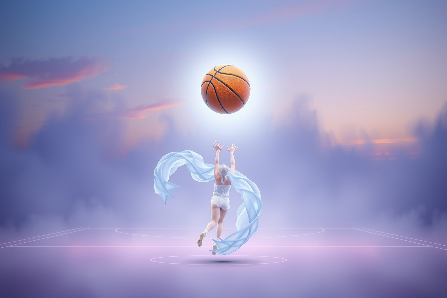 Sognare una palla da basket simboleggia sfida e perseveranza personale.