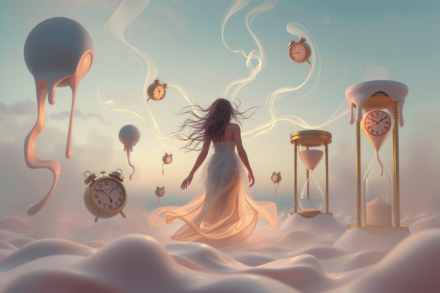 Sognare perdita di tempo riflette ansia per tempo limitato quotidiano.