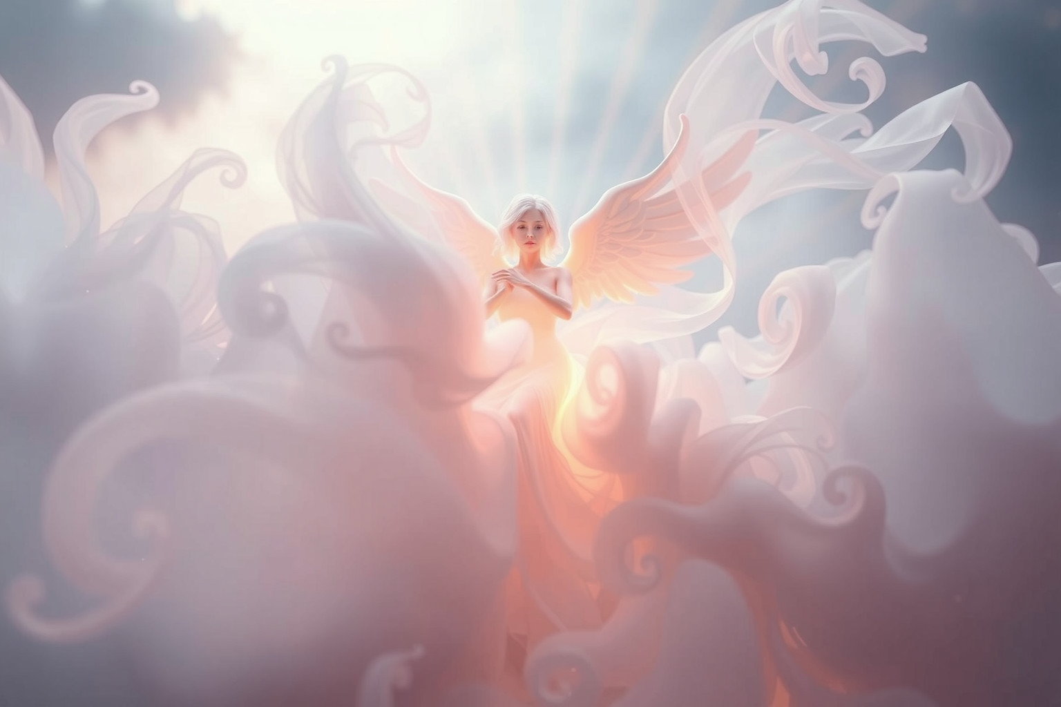 Sognare una sagoma angelica simboleggia protezione e guida spirituale.