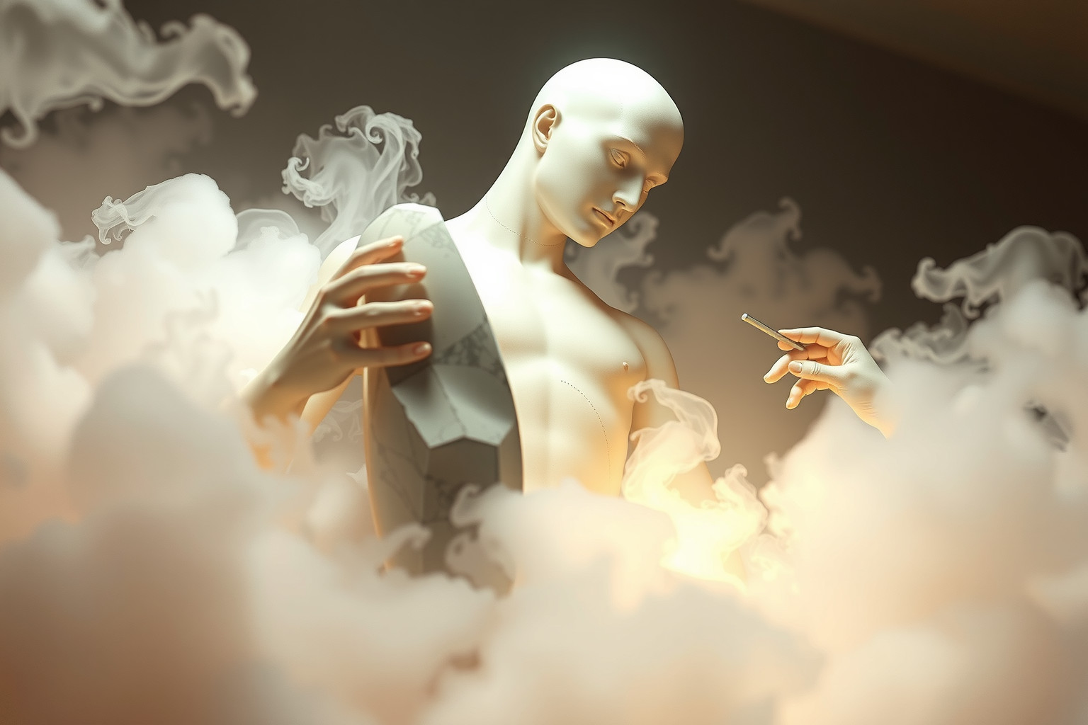 Sognare statua incompleta riflette desideri e potenzialità inespresse interiori.