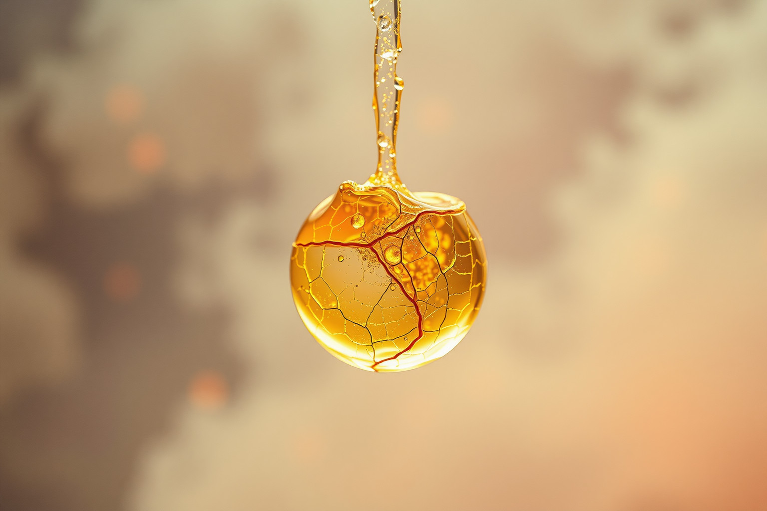 Sognare tintura d'oro rotta simboleggia successo fragile e incerto.