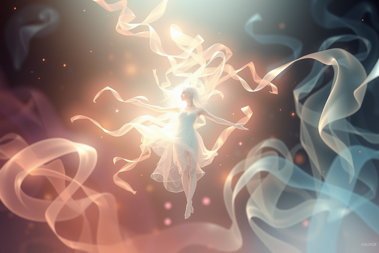 Sognare un'apparizione che balla simboleggia gioia e liberazione interiore.