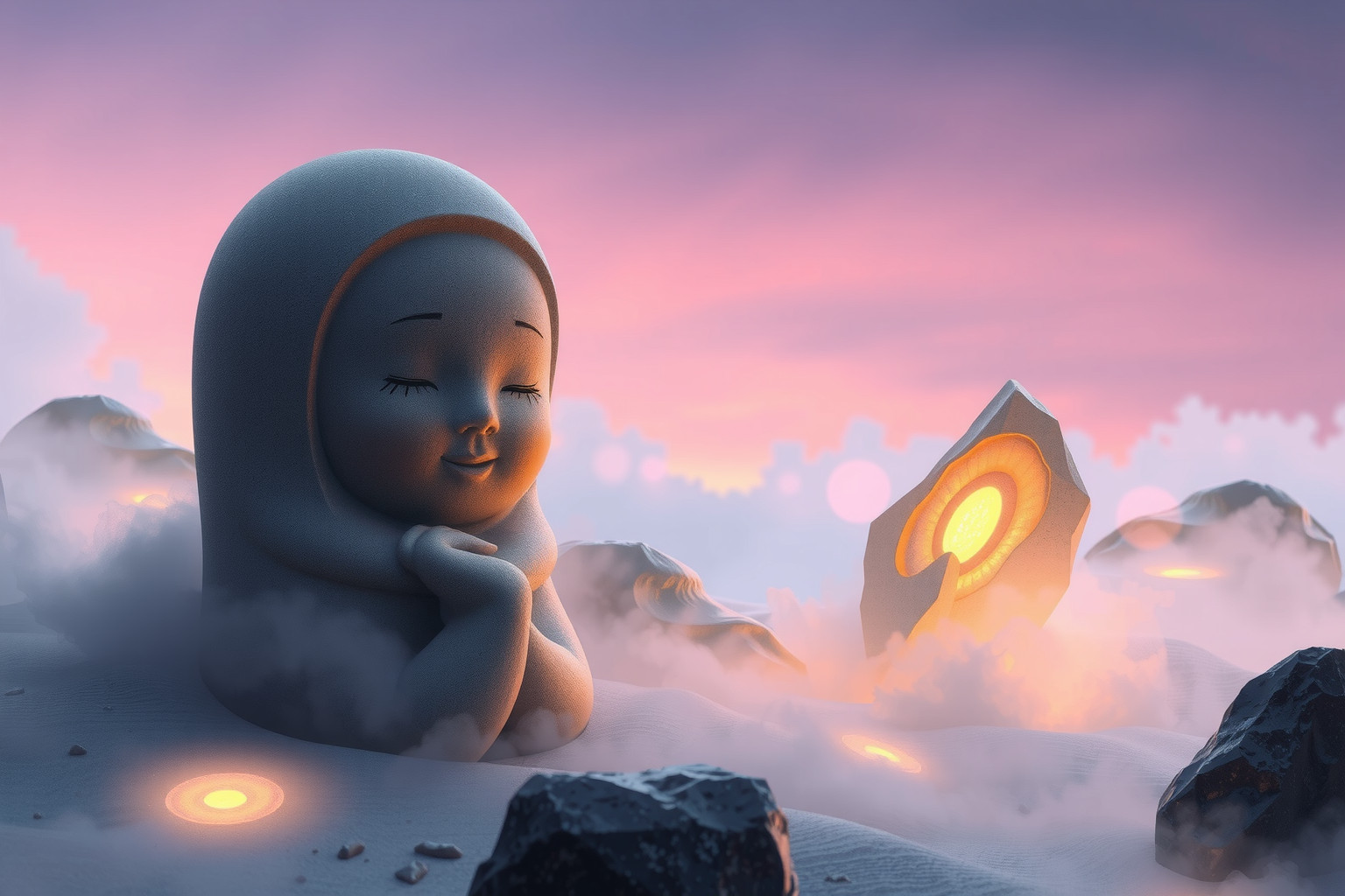 Sognare uno scalpellino che sorride simboleggia creatività e positività.