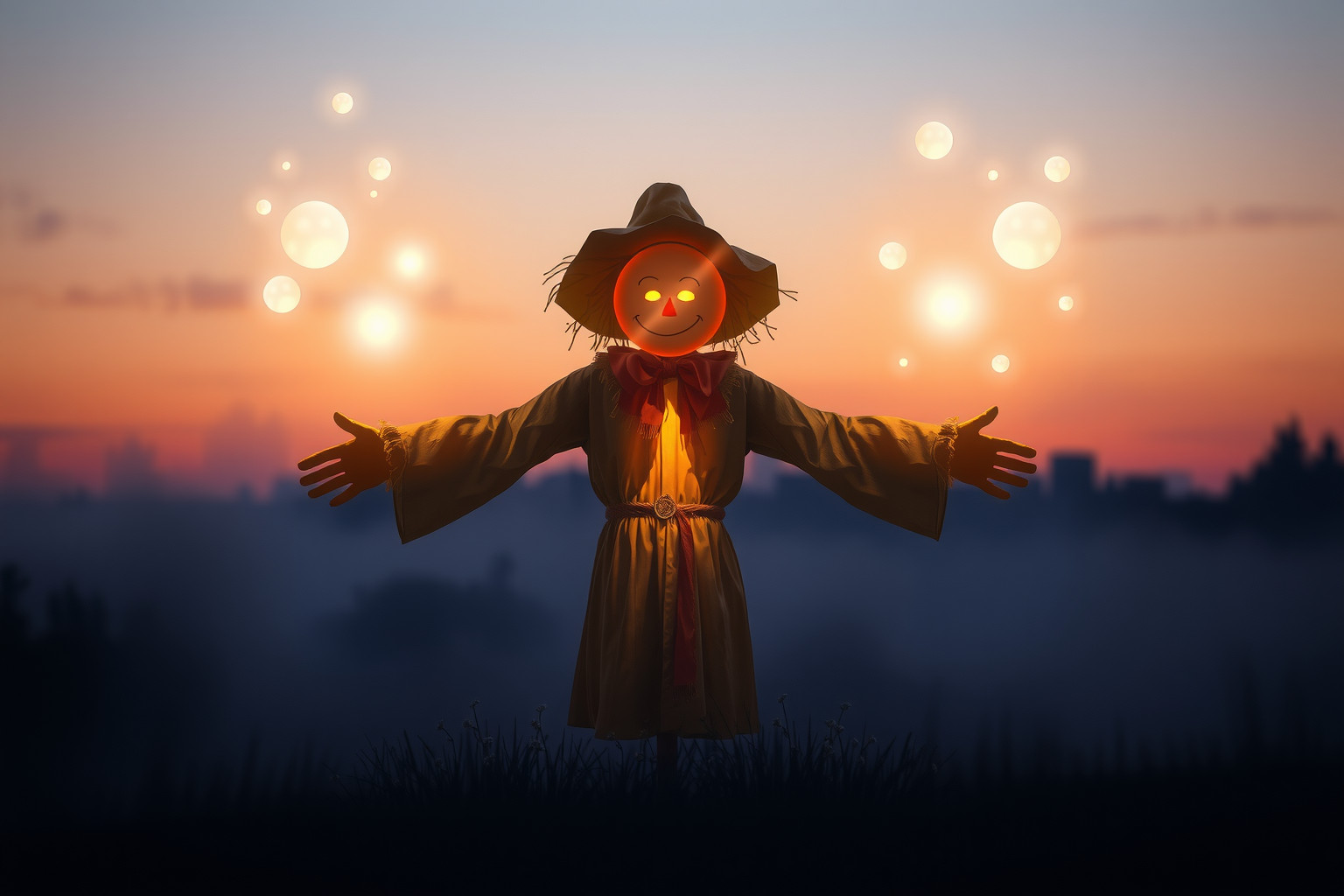 Sognare uno spaventapasseri amichevole simboleggia protezione e guida.