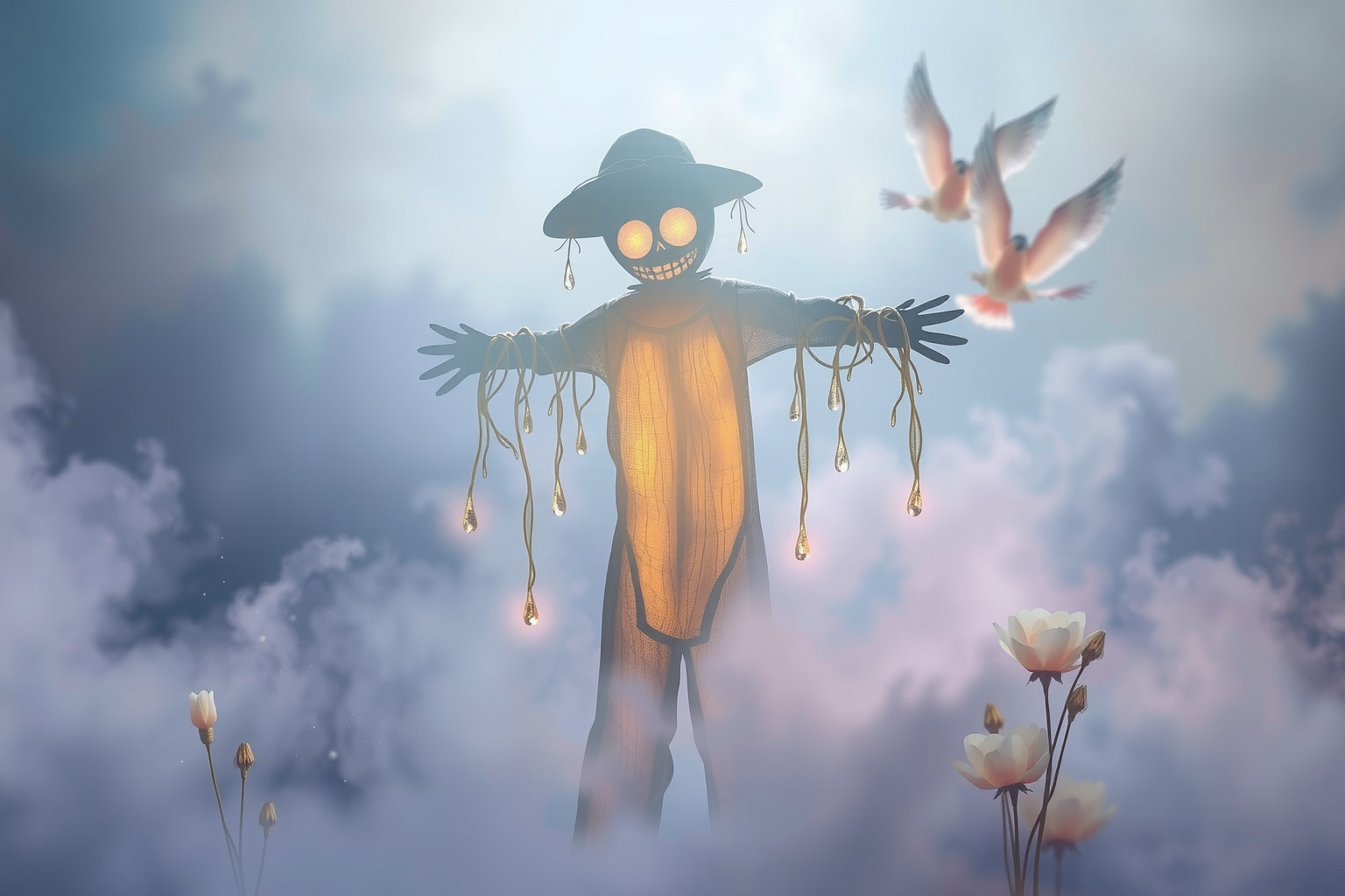 Sognare spaventapasseri che piange rivela emozioni profonde represse.