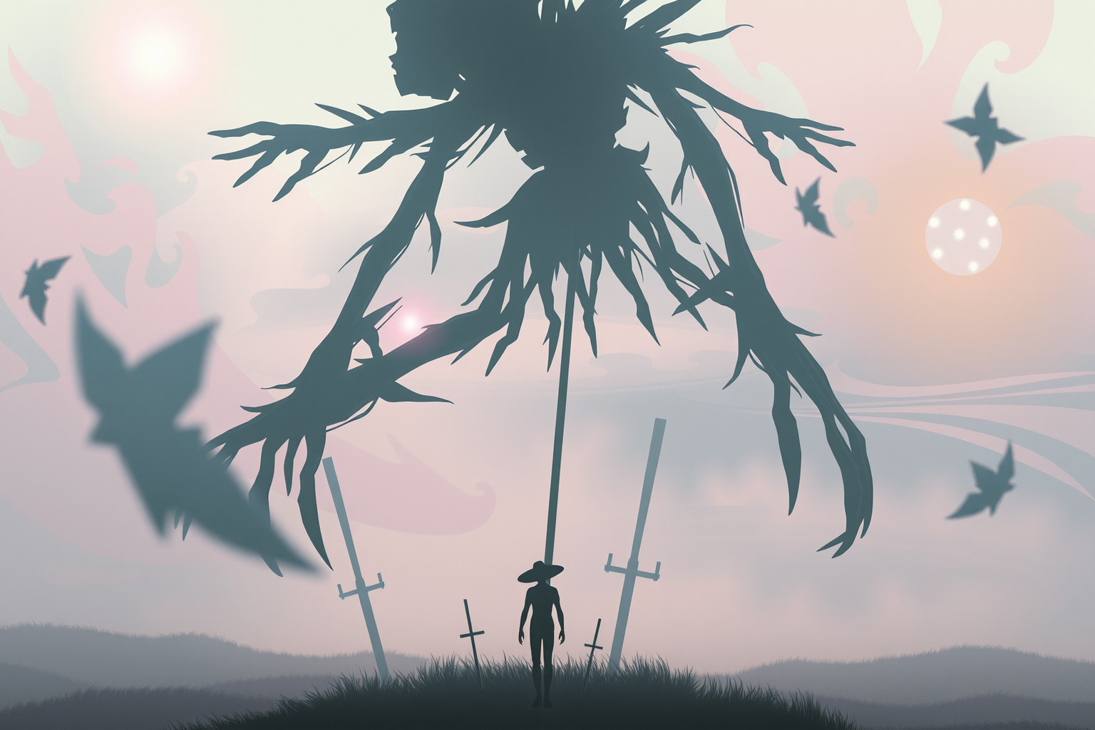 Sognare spaventapasseri gigante riflette timori e sensazioni di oppressione.