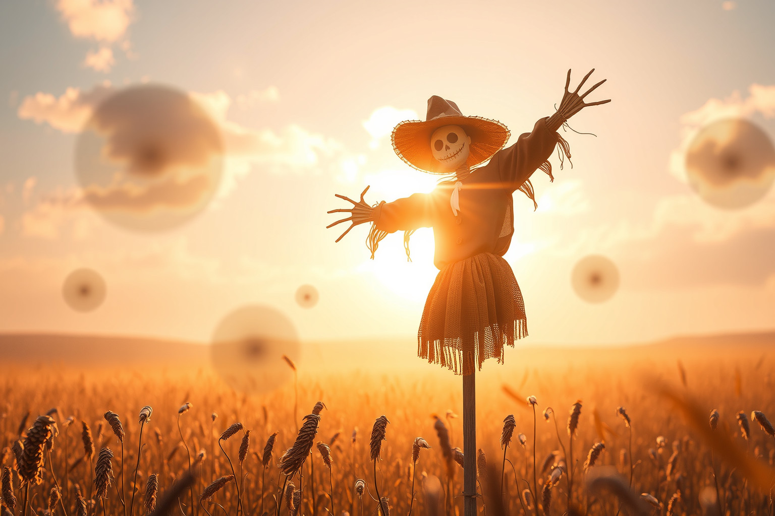 Sognare uno spaventapasseri al sole simboleggia vitalità e chiarezza.