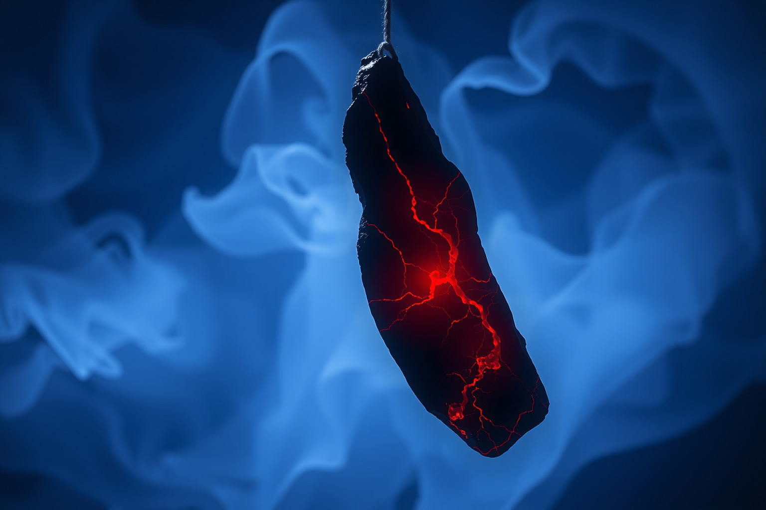 Sognare un’ossidiana sanguinante simboleggia ferite emotive profonde.