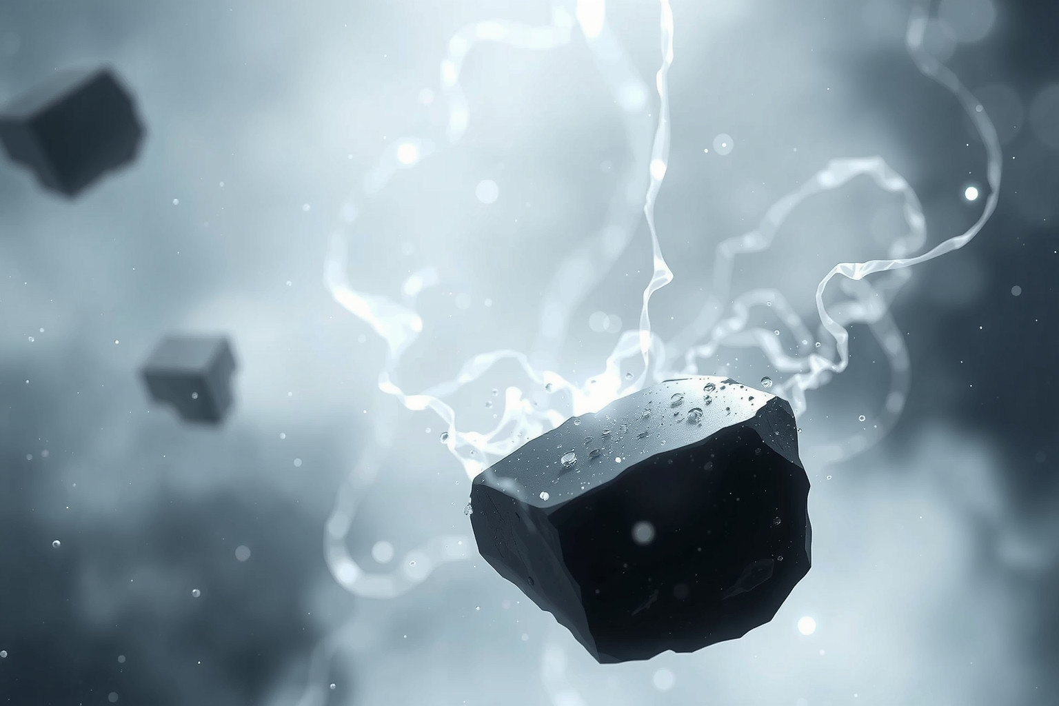 Sognare un'ossidiana intatta simboleggia protezione e verità nascosta.