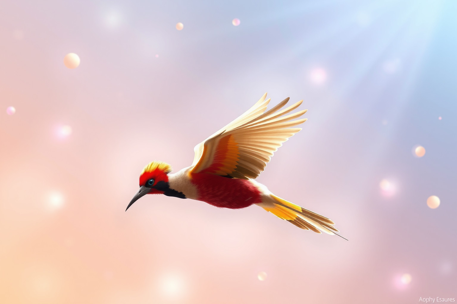 Sognare un'upupa che vola simboleggia libertà e nuove avventure.