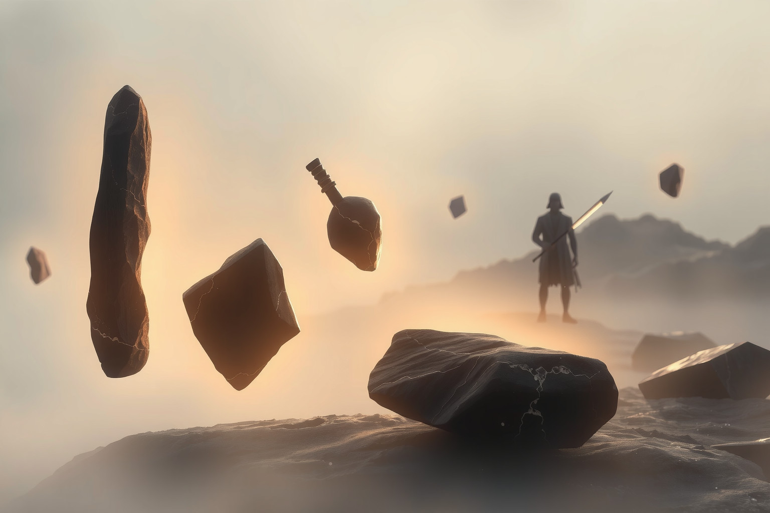 Sognare utensili primitivi simboleggia forza e adattamento interiore.