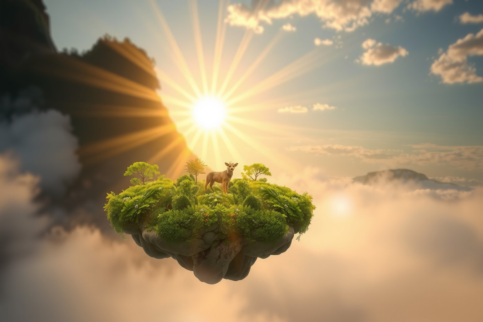 Il sole di mezzogiorno simboleggia speranza, rinascita e prosperità.