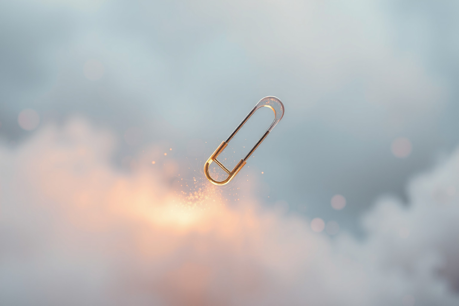 Lo spillo da balia di plastica simboleggia protezione delicata nei sogni.