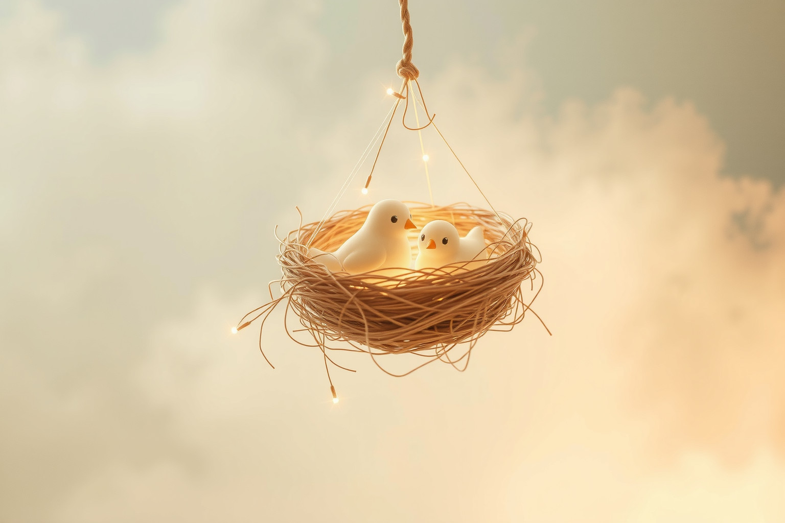 Gli uccelli nidificano per proteggere e unire la famiglia.