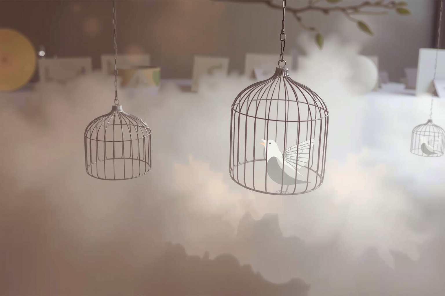 Sognare uccelli in gabbia simboleggia desiderio di libertà perduta.