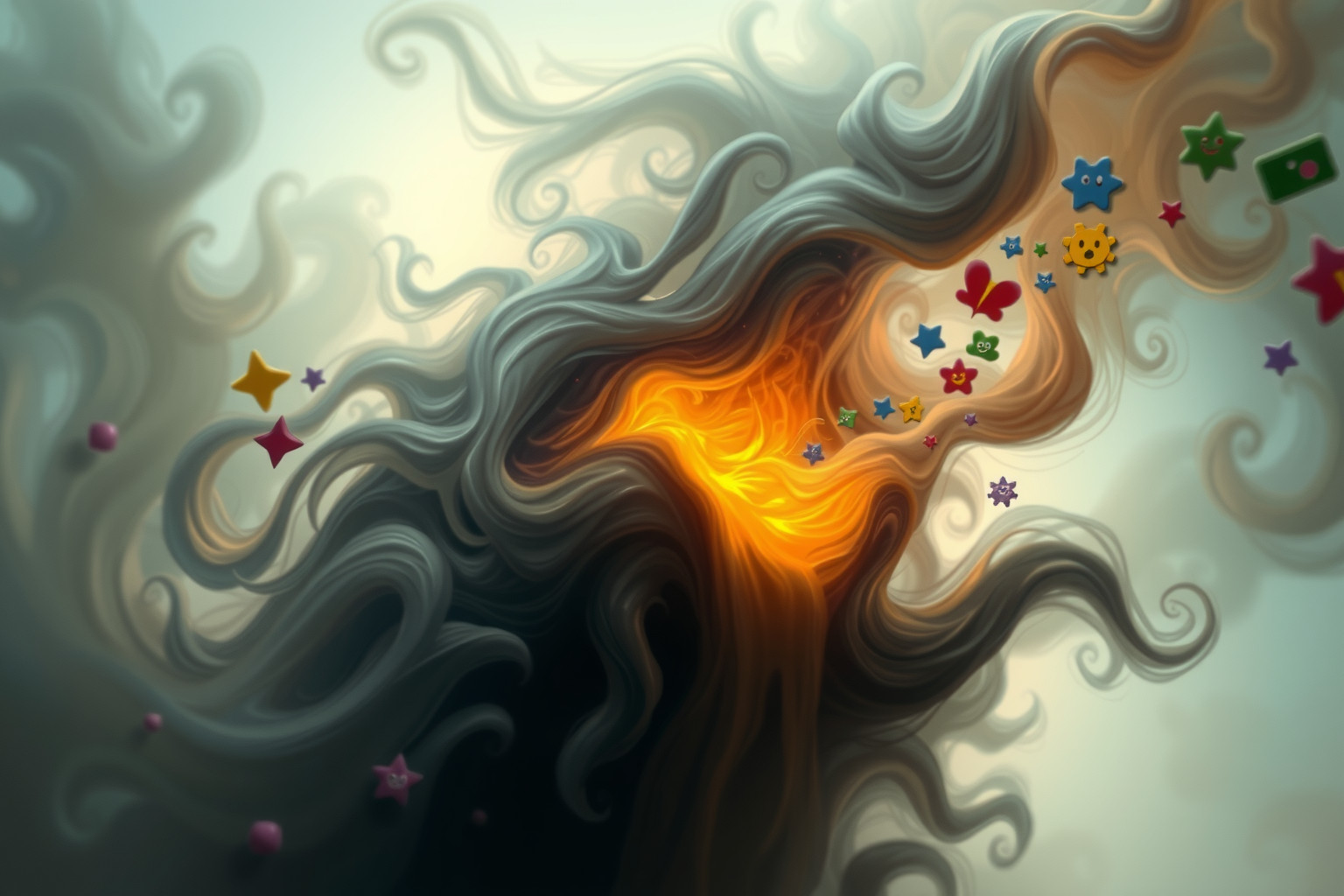 Sognare un furioso che parla lingue sconosciute simboleggia conflitti interni.