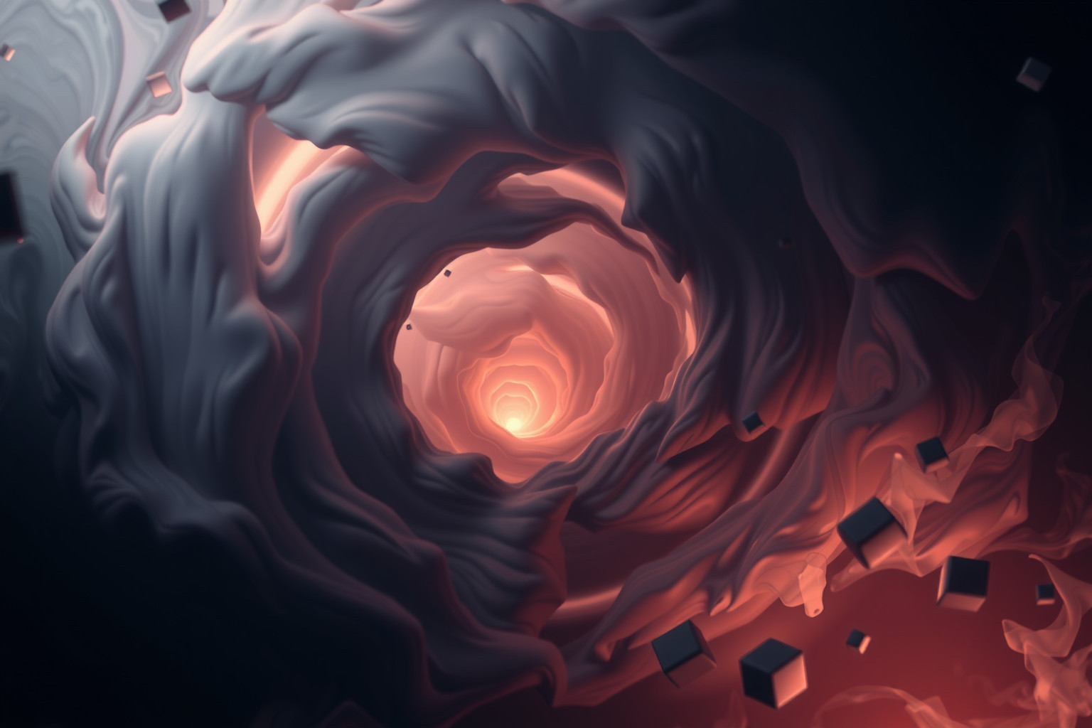 Vedere un buco nero simboleggia paura e rinascita interiore profonda.