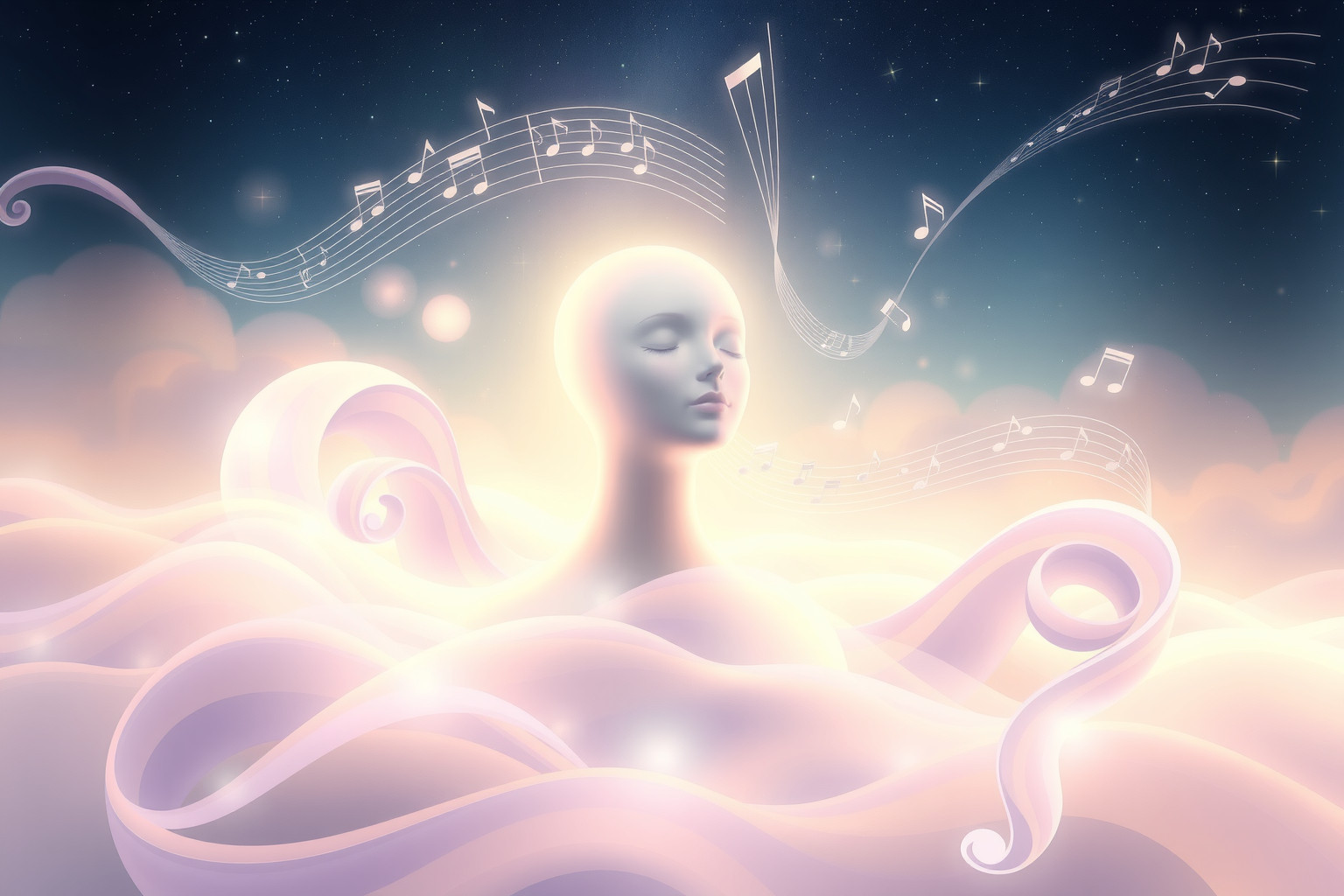 Ascoltare musica rilassante nel sogno favorisce calma e introspezione profonda.