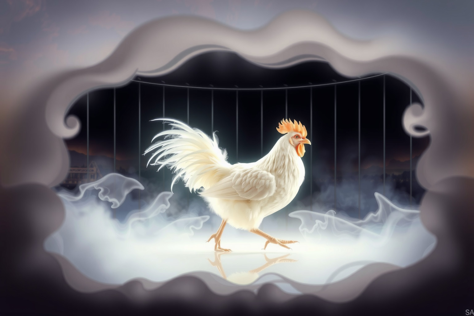 Sognare gallina fuori dal pollaio simboleggia voglia di libertà.