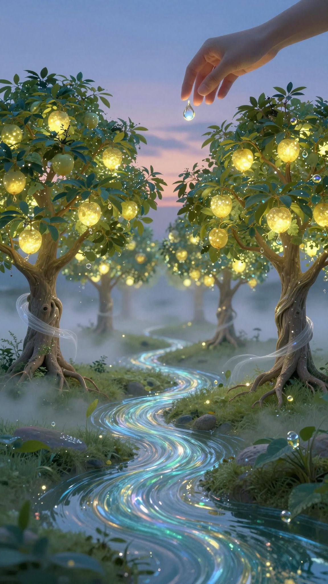 Sognare di irrigare alberi da frutto simboleggia crescita e prosperità.