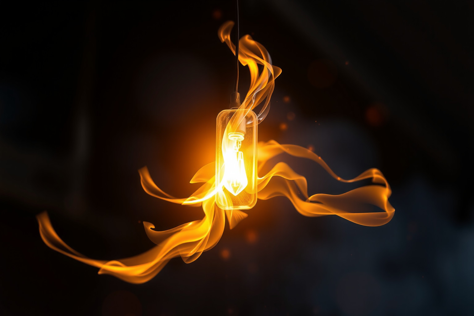 L'interruttore incandescente simboleggia energia vitale e intensa passione.