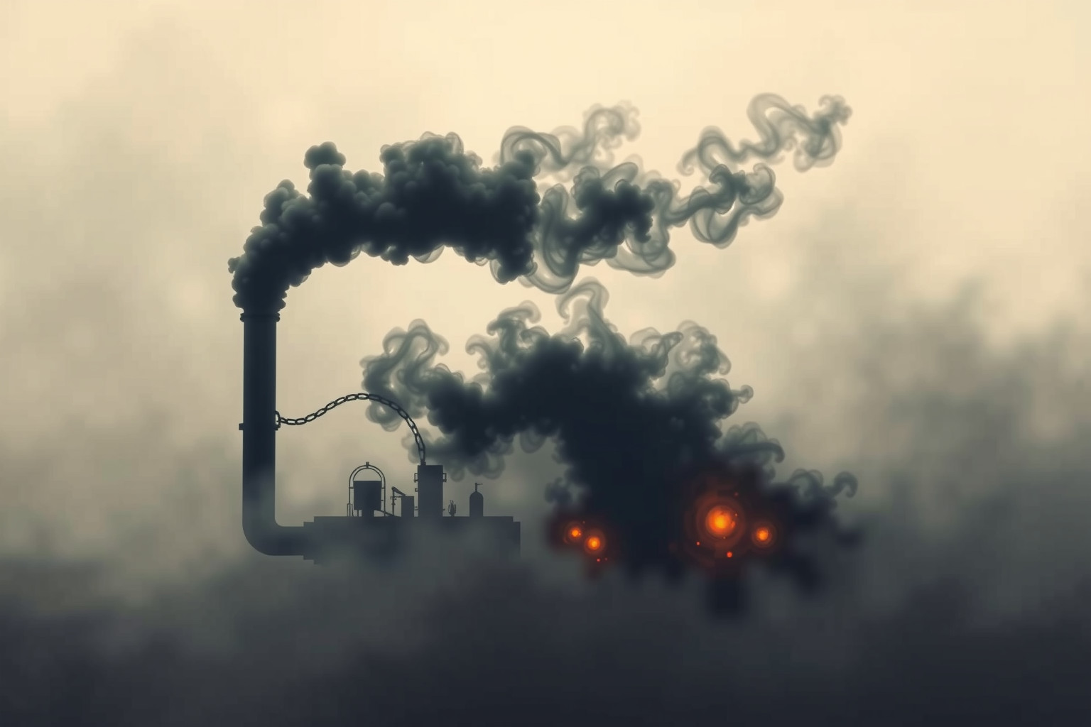 Il fumo nero simboleggia inquinamento mentale e pensieri negativi.