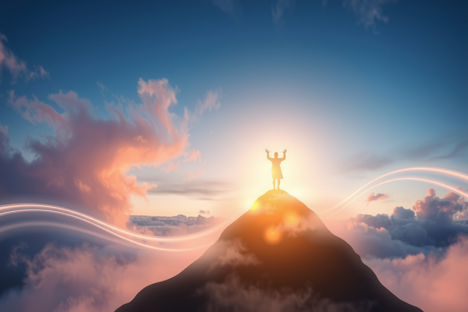 Raggiungere la cima simboleggia successo e conquista personale nel sogno.