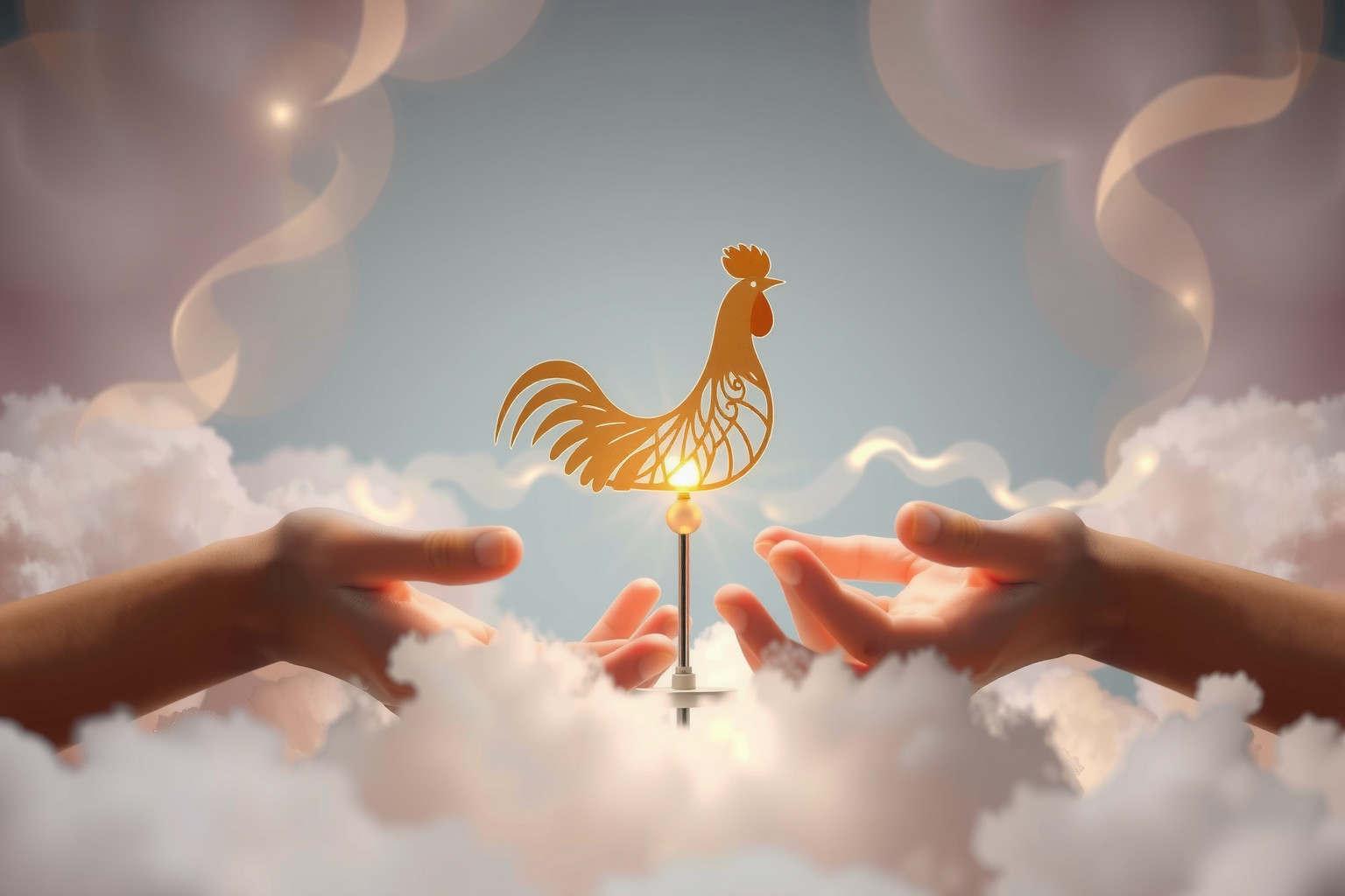 Ricevere un gallo da vento simboleggia protezione e saggezza guida.